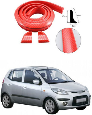 PECUNIA Plastic Car Bumper Guard(Red, Pack of 1, Hyundai, i10)