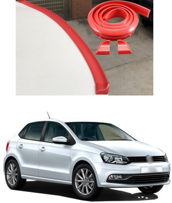 XZRTZ Plastic Car Bumper Guard(Red, Pack of 1, Volkswagen, Polo GT)