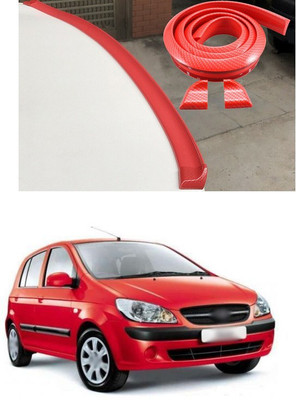 XZRTZ Plastic Car Bumper Guard(Red, Pack of 1, Hyundai, Getz)