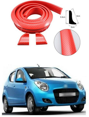 PROEDITION Plastic Car Bumper Guard(Red, Pack of 1, Maruti, A-Star)