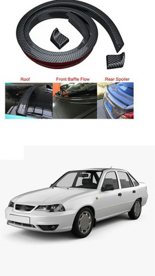 PECUNIA Plastic Car Bumper Guard(Black, Pack of 1, Daewoo, Cielo)