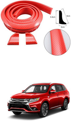 PECUNIA Plastic Car Bumper Guard(Red, Pack of 1, Mitsubishi, Outlander)