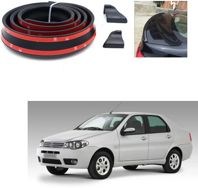 PECUNIA Plastic Car Bumper Guard(Black, Pack of 1, Fiat, Siena)