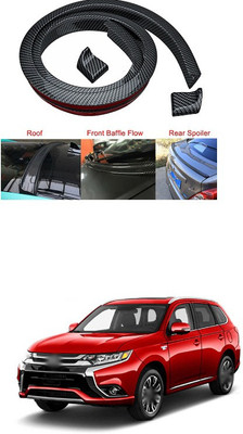 PECUNIA Plastic Car Bumper Guard(Black, Pack of 1, Mitsubishi, Outlander)