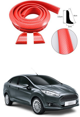 PECUNIA Plastic Car Bumper Guard(Red, Pack of 1, Ford, Fiesta)