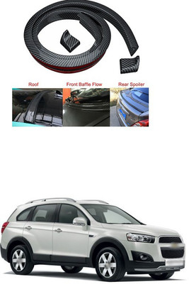 PECUNIA Plastic Car Bumper Guard(Black, Pack of 1, Chevrolet, Captiva)