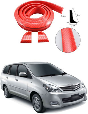 PECUNIA Plastic Car Bumper Guard(Red, Pack of 1, Toyota, Innova)