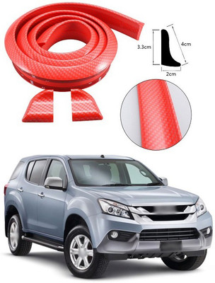 PECUNIA Plastic Car Bumper Guard(Red, Pack of 1, Hyundai, Tucson)