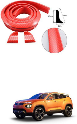 PECUNIA Plastic Car Bumper Guard(Red, Pack of 1, Tata, Aria)