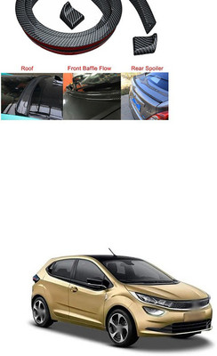 PECUNIA Plastic Car Bumper Guard(Black, Pack of 1, Tata, Aria)