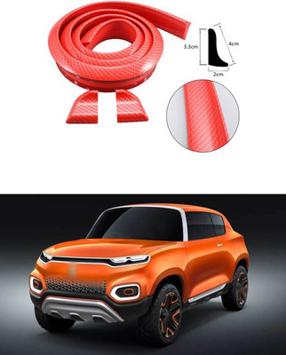 PECUNIA Plastic Car Bumper Guard(Red, Pack of 1, Maruti, Gypsy King)