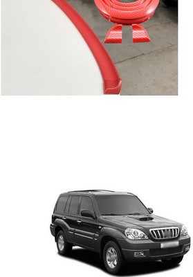 XZRTZ Plastic Car Bumper Guard(Red, Pack of 1, Hyundai, Terracan)