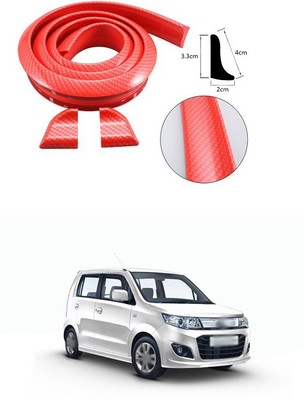 PECUNIA Plastic Car Bumper Guard(Red, Pack of 1, Maruti, WagonR)