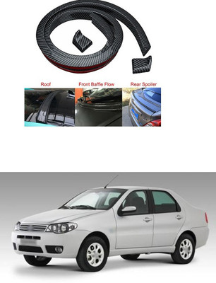 PECUNIA Plastic Car Bumper Guard(Black, Pack of 1, Fiat, Siena)