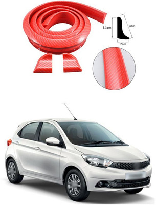 PECUNIA Plastic Car Bumper Guard(Red, Pack of 1, Tata, Tiago)
