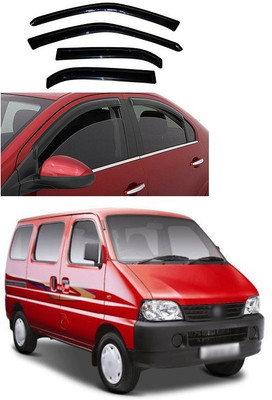PECUNIA Tape on Matte Black Window Visor(Black Set of 4)
