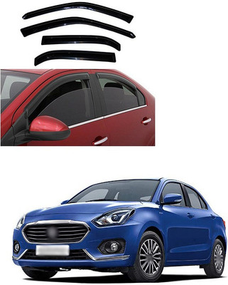 PECUNIA Tape on Matte Black Window Visor(Black Set of 4)