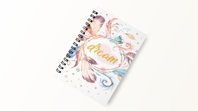 DI-KRAFT Wiro binding smart collection diary notebook A5 Diary RULED 160 Pages(Multicolor)