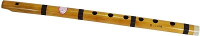 SG MUSICAL SGM-VFR4 Indian Wooden Bamboo Flute in 'G' Key Fipple Woodwind Musical Instrument Traditional Bansuri Hand Crafted Bamboo Flute(44 cm)