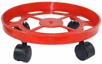 CroXim Gas Cylinder Trolley with Wheels | Gas Trolly | Lpg Cylinder Stand | Gas Trolly Wheel Gas Cylinder Trolley(Red)