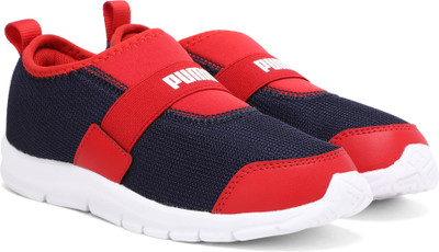 PUMA Boys & Girls Slip on Sneakers(Blue, 6 - 7 Years)