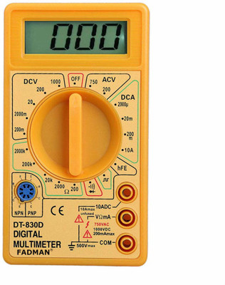 FADMAN 83-d lcd display with 2 Wires and Battery Included Digital Multimeter(2000 Counts)