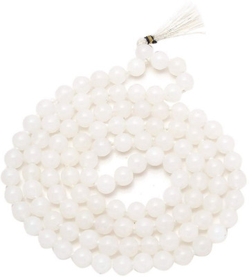 OSRK White Hakik Mala for Men and Women Stone Necklace