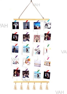 VAH Wood Wall Photo Frame(Multicolor, 20 Photo(s), All type of Photos)