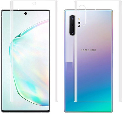 Mobilive Front and Back Tempered Glass for Samsung Galaxy Note 10 Lite(Pack of 2)