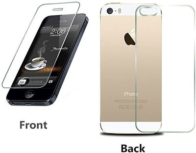 Mobilive Front and Back Tempered Glass for Apple iPhone 5s(Pack of 2)