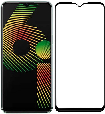 Express Buy Edge To Edge Tempered Glass for Realme 6i(Pack of 1)