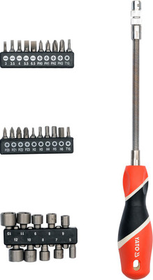 Electrosmart Professional screwdriver with flexible steel shank Standard Screwdriver Set(Pack of 31)