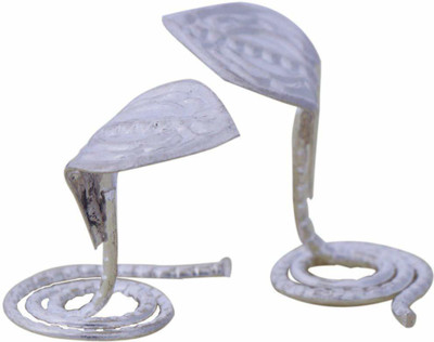 salvusappsolutions Nag Nagin Joda Snake Pair in Silver Finish for Kal Sarp Dosh Decorative Showpiece  -  5.08 cm(Silver, Multicolor)
