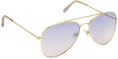 LOF Aviator Sunglasses(For Men & Women, Blue)