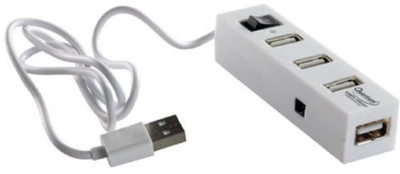 Shivsoft Quantum 4 Port Usb Hub (Not Suitable for Charging) Qhm 6660/SS8541262 USB Hub(Multicolor)