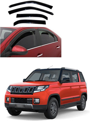 PECUNIA For Non-convertibles Front, Rear Wind Deflector(Clear Mahindra TUV-300)