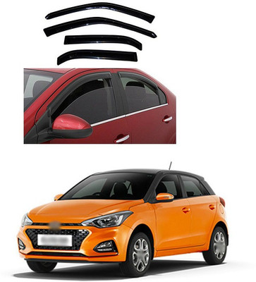 PECUNIA For Non-convertibles Front, Rear Wind Deflector(Clear Hyundai Elite i20)