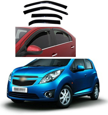 PECUNIA For Non-convertibles Front, Rear Wind Deflector(Clear Universal For Car Universal For Car)