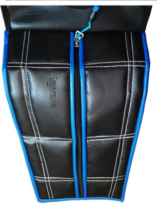 Baby Shelf Bike tank cover Premium Artificial Leather with Blue piping on Black 059 Strap Suzuki Sling Shot Plus Bike Tank Cover(4 L)