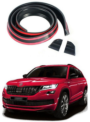 XZRTZ Plastic Car Bumper Guard(Black, Pack of 1, Skoda, Fabia)