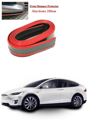 PECUNIA Plastic Car Bumper Guard(Black, Red, Pack of 1, Tata, Tiago)