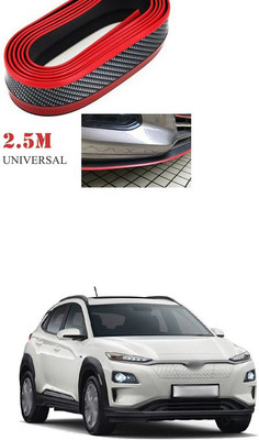 XZRTZ Plastic Car Bumper Guard(Black, Red, Pack of 1, Hyundai, Elite i20)