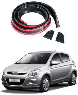 XZRTZ Plastic Car Bumper Guard(Black, Pack of 1, Hyundai, i20)