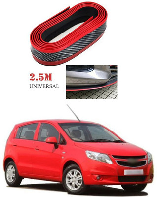 XZRTZ Plastic Car Bumper Guard(Black, Red, Pack of 1, Chevrolet, UVA)