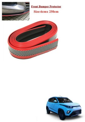 PECUNIA Plastic Car Bumper Guard(Black, Red, Pack of 1, Mahindra, Scorpio)