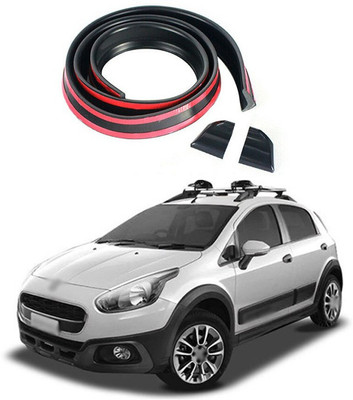 XZRTZ Plastic Car Bumper Guard(Black, Pack of 1, Fiat, Avventura)
