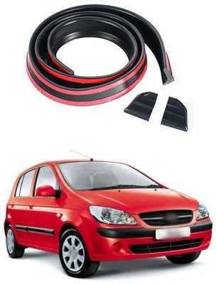 XZRTZ Plastic Car Bumper Guard(Black, Pack of 1, Hyundai, Getz)