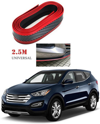 XZRTZ Plastic Car Bumper Guard(Black, Red, Pack of 1, Hyundai, Elite i20)