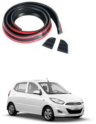 XZRTZ Plastic Car Bumper Guard(Black, Pack of 1, Hyundai, i10)