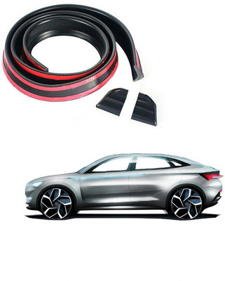 XZRTZ Plastic Car Bumper Guard(Black, Pack of 1, Skoda, Superb)